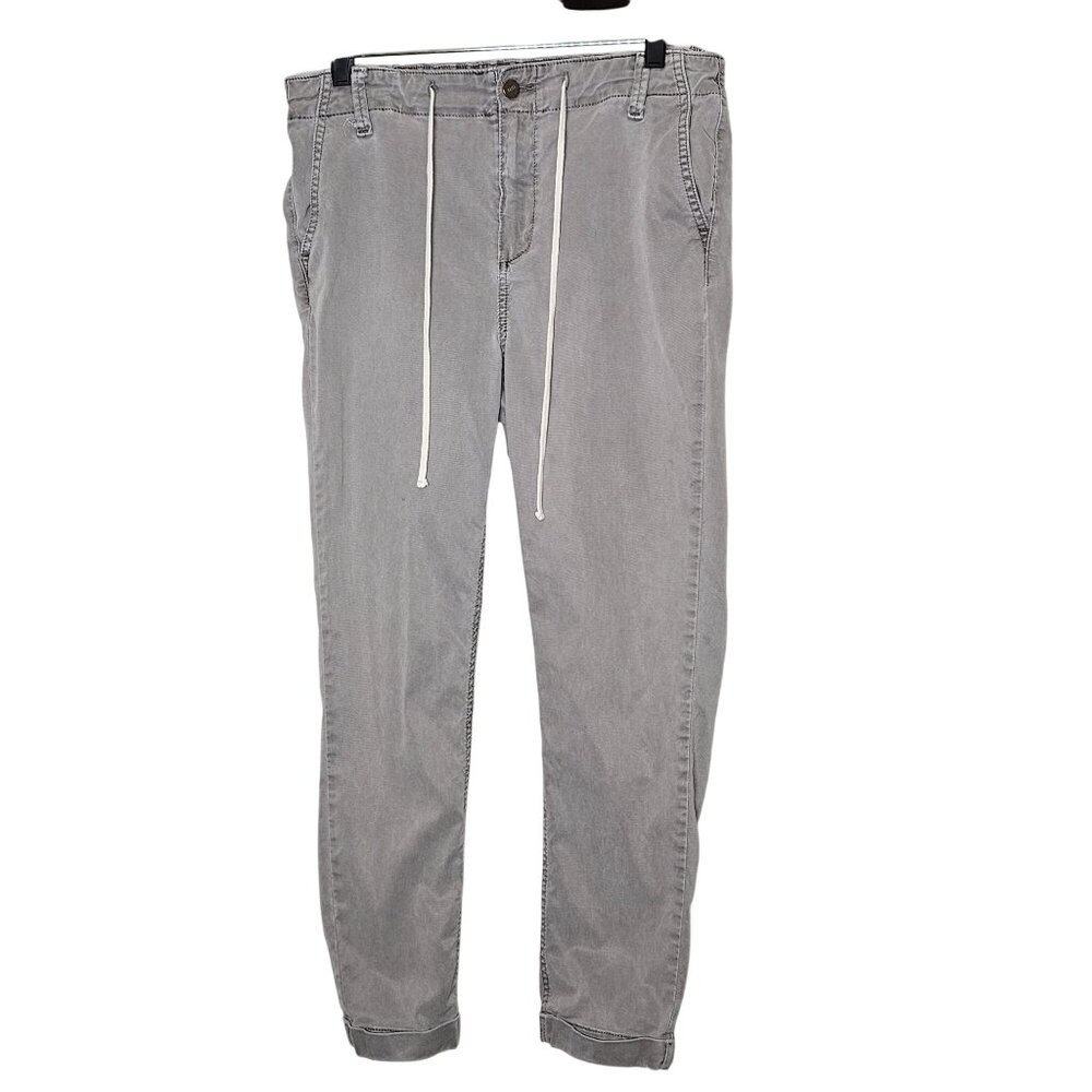 Paige Womens  Christy Gray Jogger Pants Elastic‎ Waist & Drawstring  Size 29